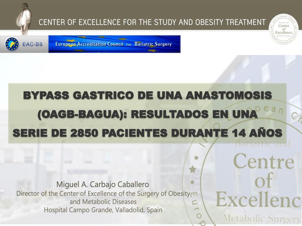 BYPASS GASTRICO DE UNA ANASTOMOSIS OAGB BAGUA RESULTADOS EN UNA